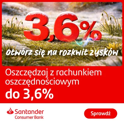 Konto oszczędnościowe Santander Consumer Bank