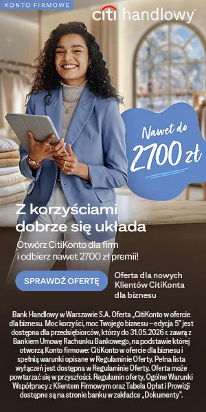 Citikonto dla biznesu z premią