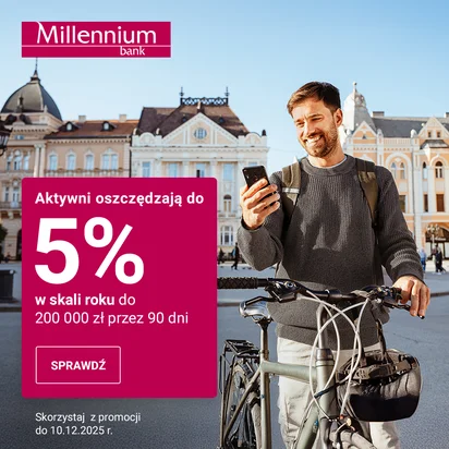 Konto oszczędnościowe w banku Millennium