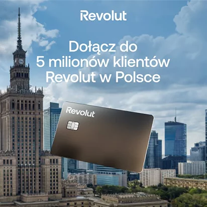 Dołącz do 5 milionów polaków korzystających z kart Revolut